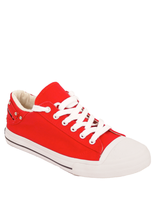 Zapatilla Lona Roja Baja UNISEX - Imagen 4