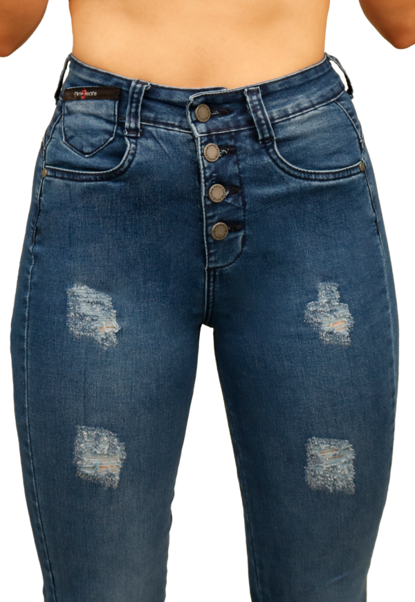 JEANS AZUL MUJER 4 BOTONES JE3901A - Imagen 3