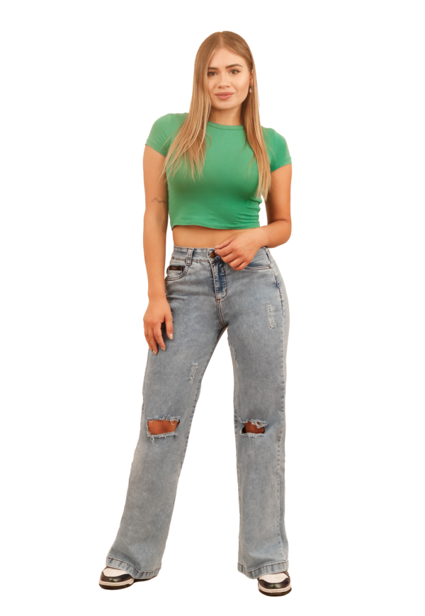 JEANS MUJER WIDE LEG JE3913C