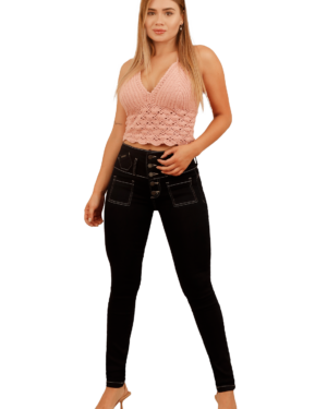 JEANS PITILLO NEGRO MUJER JE3910A