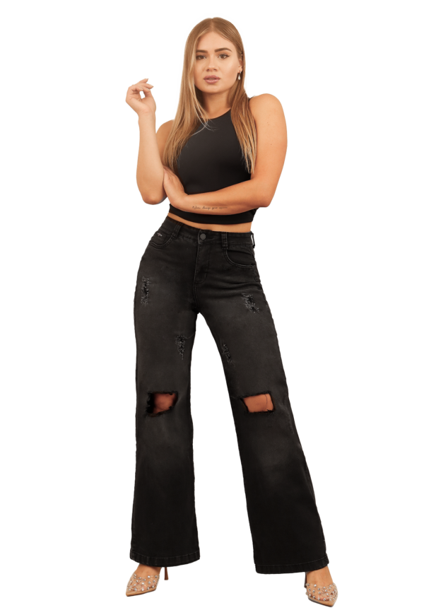JEANS MUJER WIDE LEG JE3913N