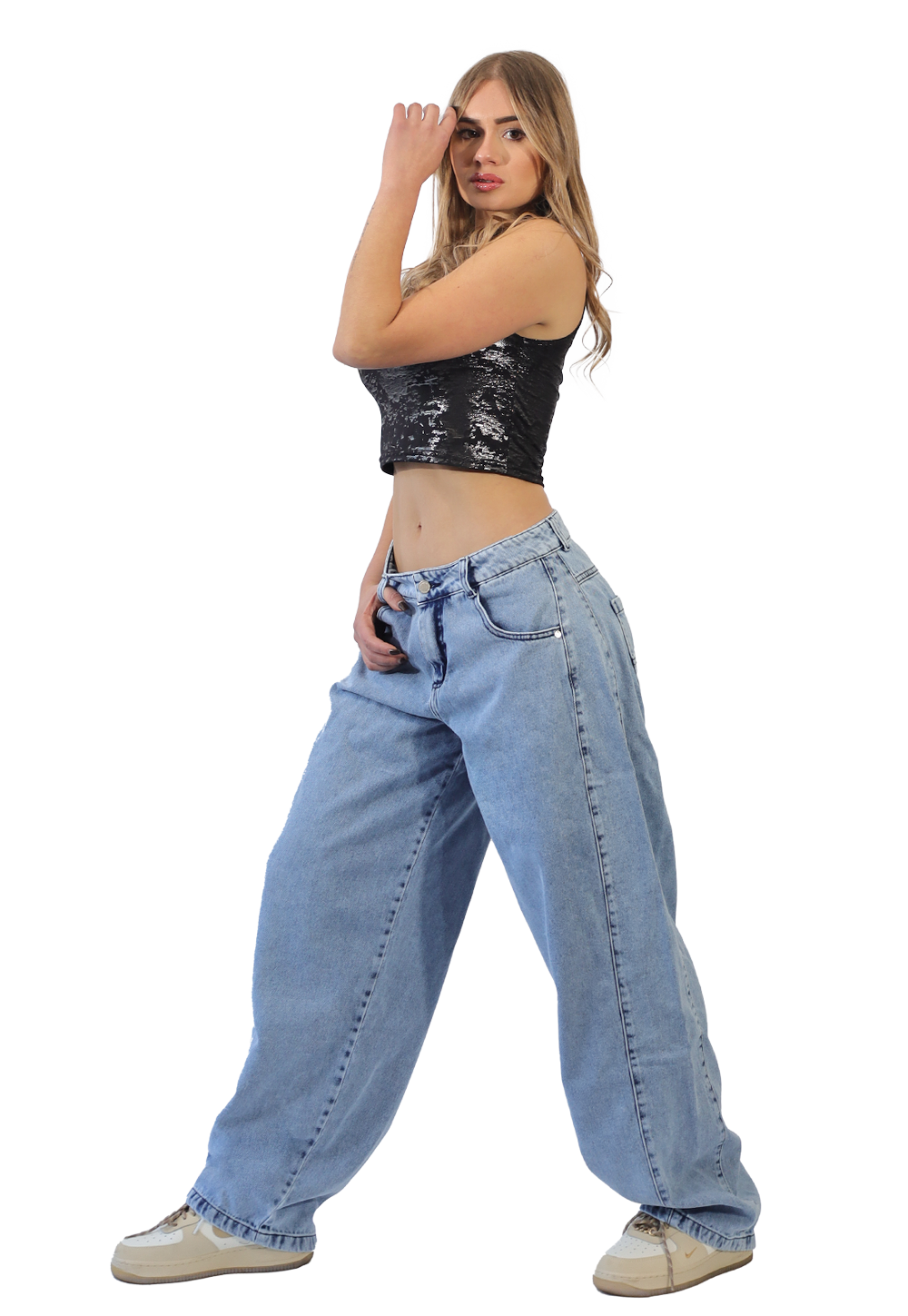 JEANS WIDE LEG MUJER JE4030C