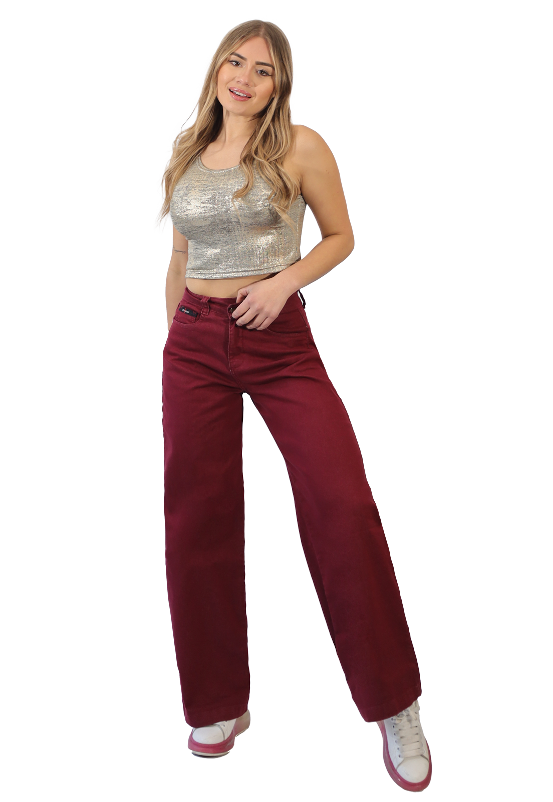 JEANS MUJER WIDE LEG JE3905BU