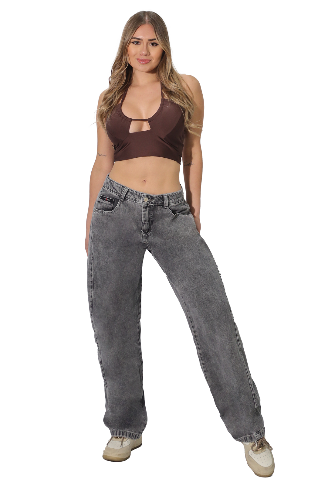 JEANS WIDE LEG MUJER JE4030GC