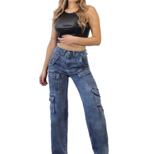 JEANS CARGO MUJER JE4020C