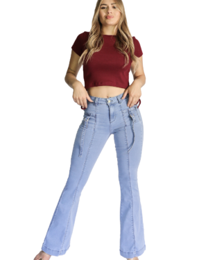 JEANS FLARE MUJER JE3908H